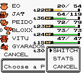Screenshot of Pokémon Gold