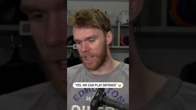 Connor McDavid: "Yes We Can Play Defence" 😂