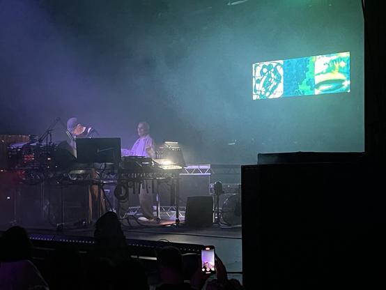 Underworld on stage at The Warfield in SF