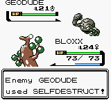 Screenshot of Pokémon Gold