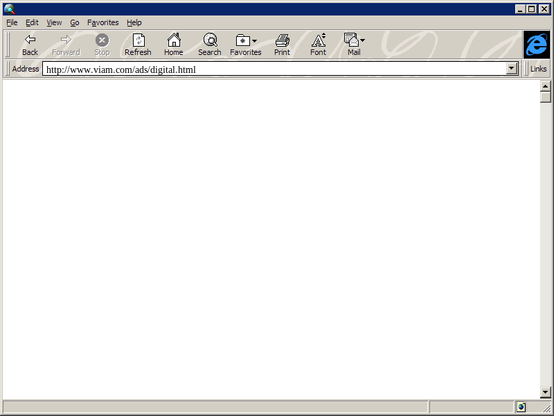 A screengrab of http://www.viam.com/ads/digital.html from Feb 1997