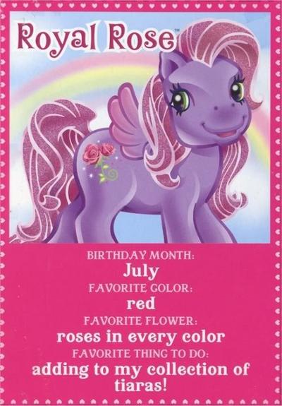 BIRTHDAY MONTH: July
FAVORITE COLOR: red
FAVORITE FLOWER: roses in every color
FAVORITE THING TO DO: adding to my collection of tiaras!