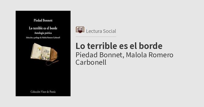 Piedad Bonnet, Malola Romero Carbonell: Lo terrible es el borde (Paperback, Español language, Visor Libros)