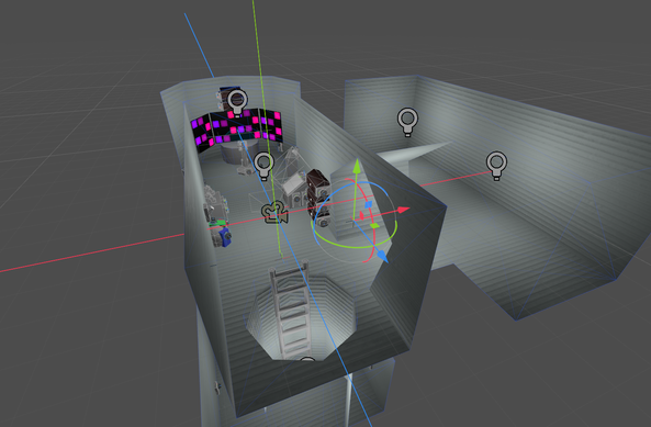 in-editor screenshot of the level looking in from the outside.
