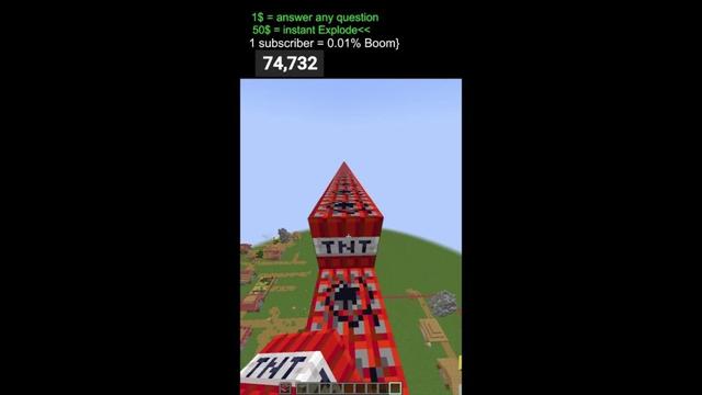 🔴Minecraft - TNT village  #minecraft #live  #trending  #shortslive  #shortsfeed