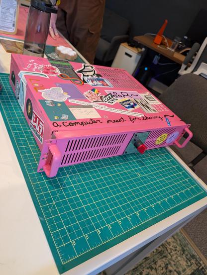 front of stickerful town server