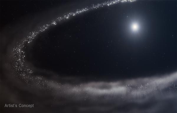 James Webb telescope discovers frozen water around a distant, sunlike star