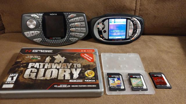 Both models of N-Gage, one CIB game and three loose ones.