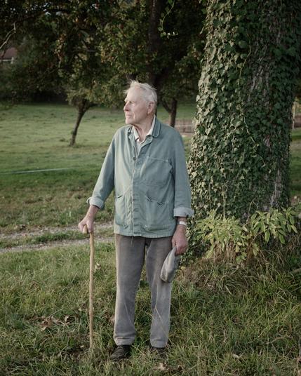An old farmer looks at the landscape in front of his farm in the canton of Thurgau, Switzerland.
Photography by Marco Zedler