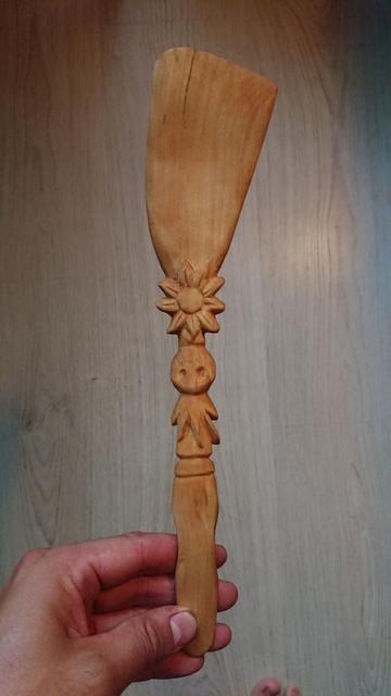 Overly fancy handmade wood spatula