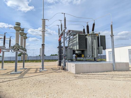 the substation