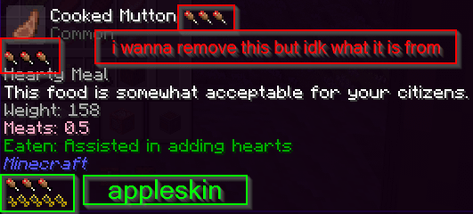 Which mods add food tooltips other than appleskin