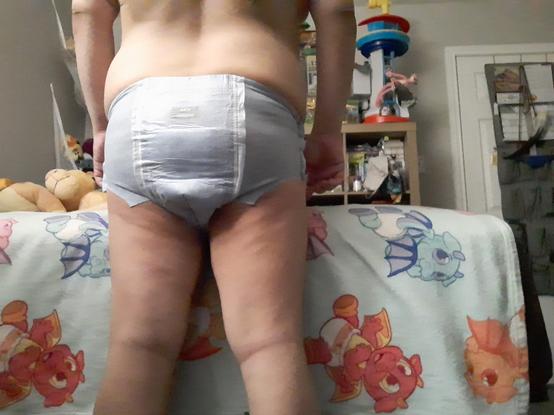 Friar in Goodnites from behind