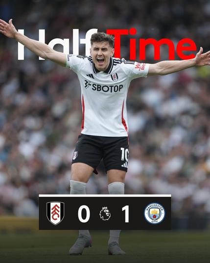 HT: Fulham 0-1 Man City