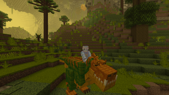 Looking for a dinosaur mod that also adds more lush biomes