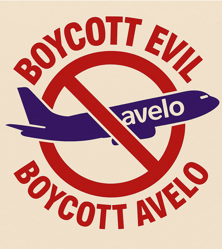 Flyer image for Boycott Avelo