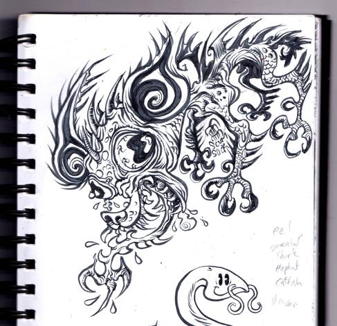 Black and white scan of chihauhua