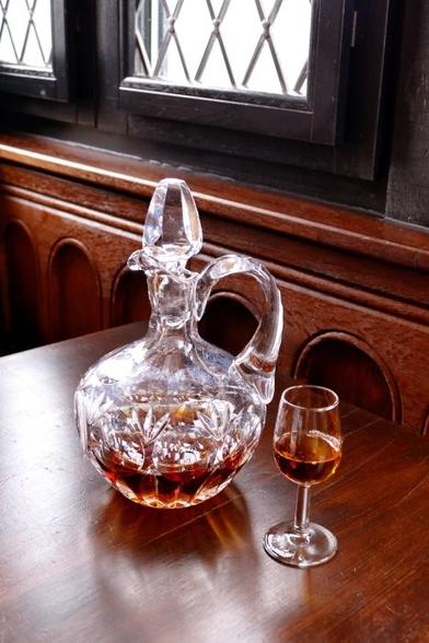 Sherry Glass and Pitcher was taken at a romantic evening on a German castle.