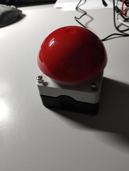 An industrial big red button from AliExpress
