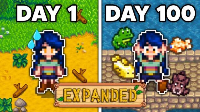 I Played 100 Days of Stardew Valley EXPANDED
