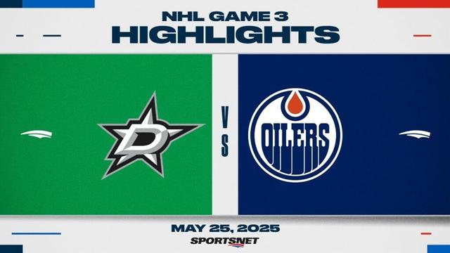 NHL Game 3 Highlights | Stars vs. Oilers - May 25, 2025