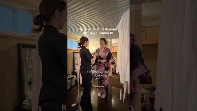 Renting a Kimono in Tokyo, Japan 👘🇯🇵 #japan #tokyo #travel #whattodo #japanese #kimono