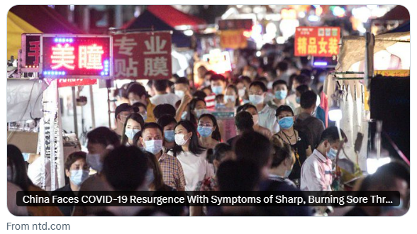 China Faces COVID-19 Resurgence With Symptoms of Sharp, Burning Sore Throat

China is experiencing a resurgence of COVID-19, with patients reporting symptoms of severe, burning throat pain, experts say.

By Mary Man
|
Published: 5/23/2025, 6:15:49 AM EDT