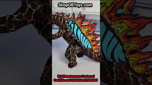My Monsterverse Customs! #obtoys #customtoys #godzilla #gamera #Monsterverse #toyart #obtoys #toys