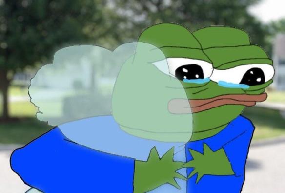 pepe hugging ghost pepe