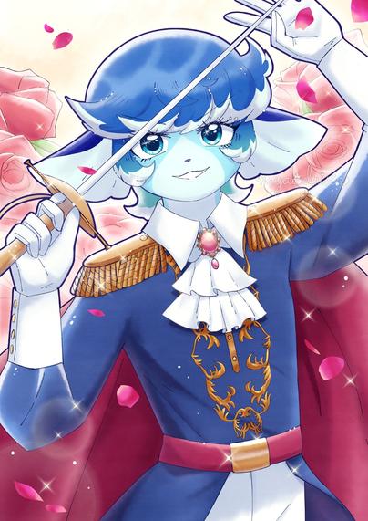 Tags: female, dog, prince, fantasy, barong tagalog, crossdresser, tomboy, canine, mermaid, merdog, fish

Mutya holding a sword in a prince outfit. The background is full of roses backdrop.