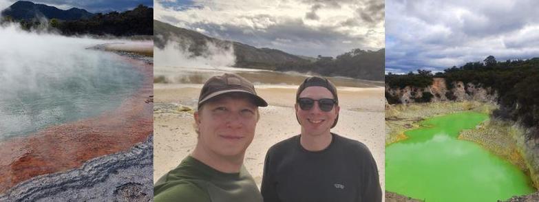 Visit to the Wai-O-Tapu geothermal parks near Rotorua on the North Island of New Zealand; photos: private;