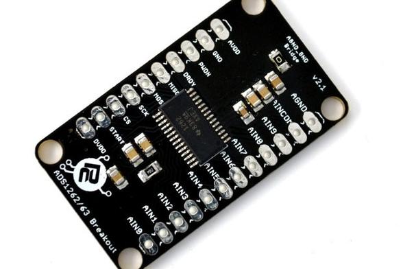 ADS1262 32-bit precision ADC breakout board