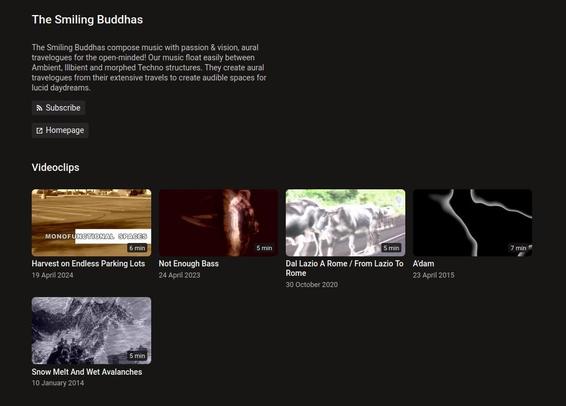 Videopage by The Smiling Buddhas