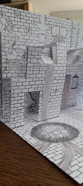 Seitenblick in den Popup-Dungeon, wo verschiedene kleine NSCs zu sehen sind.