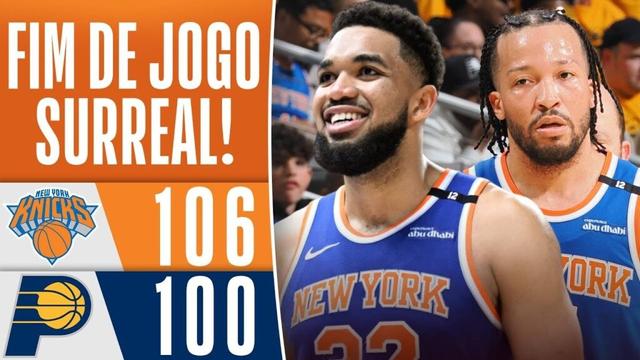 OS 5 MINUTOS FINAIS INSANOS DE KNICKS VS PACERS! Melhores Momentos