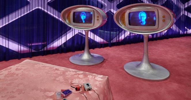 nicolas winding refn & hideo kojima craft retro-futuristic world at prada aoyama, tokyo