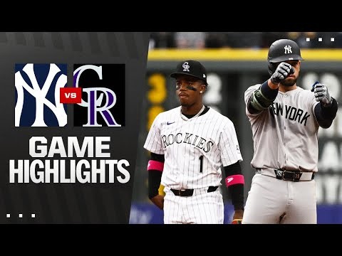 Yankees vs. Rockies Game Highlights (5/25/25) | MLB Highlights