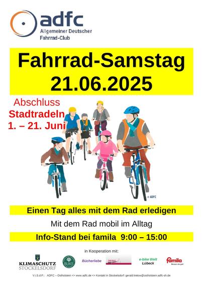Fahrrad-Samstag 21.06.2025