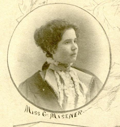 Geneva Misener, 1898-99 senior class photo at Queen’s University. V28-Cl-Arts-1898. Queen’s Picture Collection. Queen’s University Archives, Kingston, Ontario, Canada.