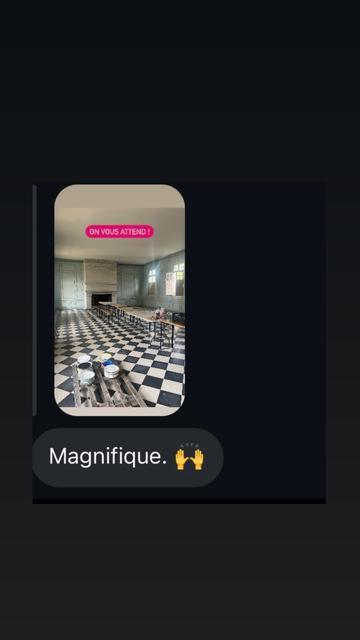 Capture d'écran : "Magnifique" avec une photo d'une salle de la MIP