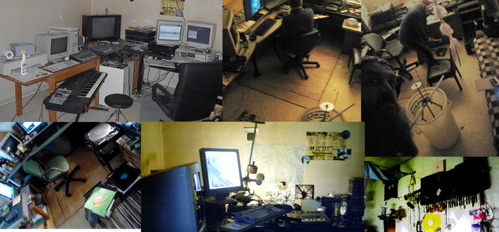 a few images of my audio studio in the 2000s