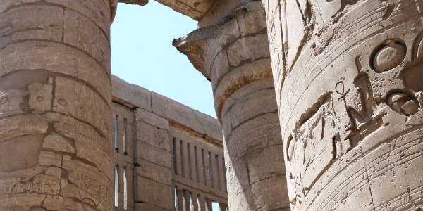 Detail of the hypostyle hall, at Karnak