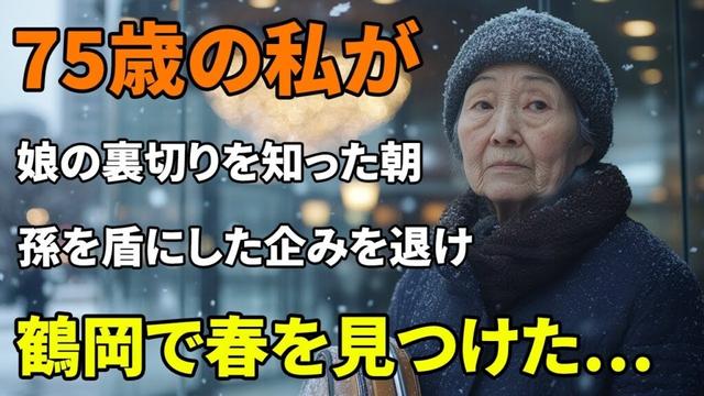 75歳の私が娘の裏切りを知った朝。孫を盾にした企みを退け、鶴岡で春を見つけた…