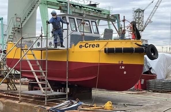 NYK presents Japan's 'first' battery-powered work vessel