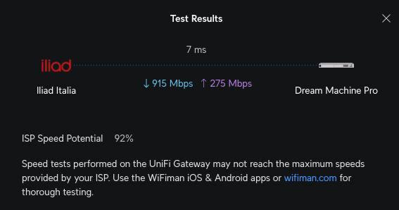 speed test Iliad vda