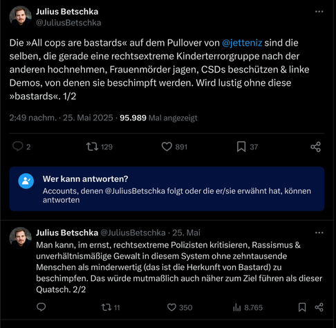 Screenshot von Twitter