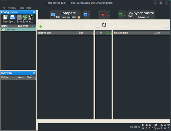 FreeFileSync 12 gui