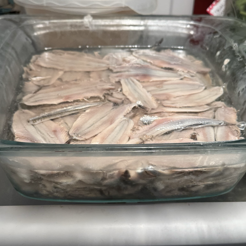 vinegared anchovies