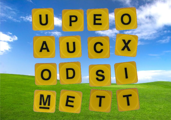 The 16-letter grid to play the 126th weekly game of TheBOG: UPEO / AUCX / ODSI / METT