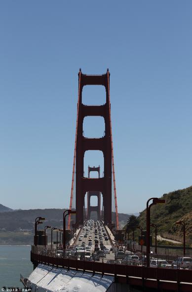 Golden Gate Bridge from the north side, back in 2012-06